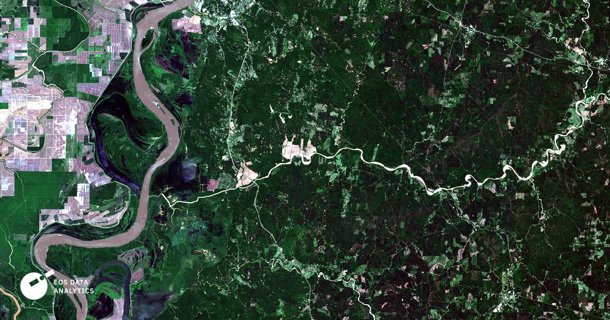 Wilkinson County, MS, USA. May 01, 2017 Land Viewer EOS